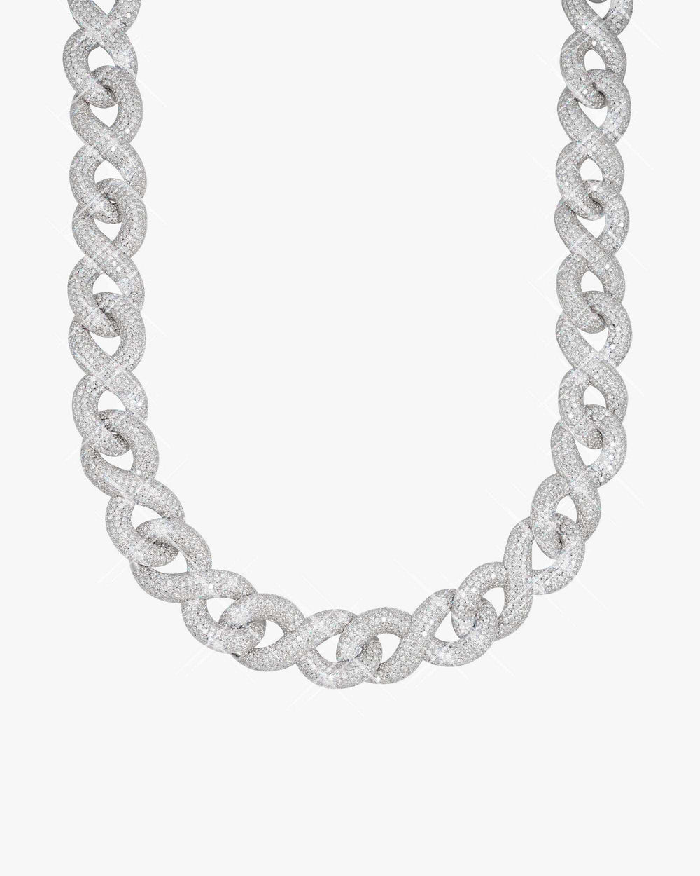 20mm iced out paper clip infinity chain 14k gold icecartel main