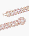 20MM Moissanite Bezel Cuban Link Chain - Rose Gold
