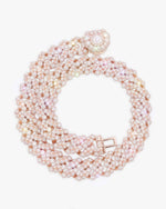 20MM Moissanite Bezel Cuban Link Chain - Rose Gold