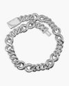 20MM Moissanite Infinity Link Chain 14K Gold - White Gold