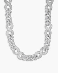 20mm moissanite infinity link chain 14k gold icecartel main