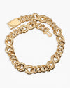 20MM Moissanite Infinity Link Chain 14K Gold - Yellow Gold