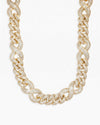 20MM Moissanite Infinity Link Chain 14K Gold - Yellow Gold