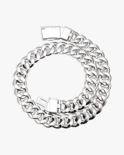 20mm moissanite miami cuban link chain icecartel white gold back