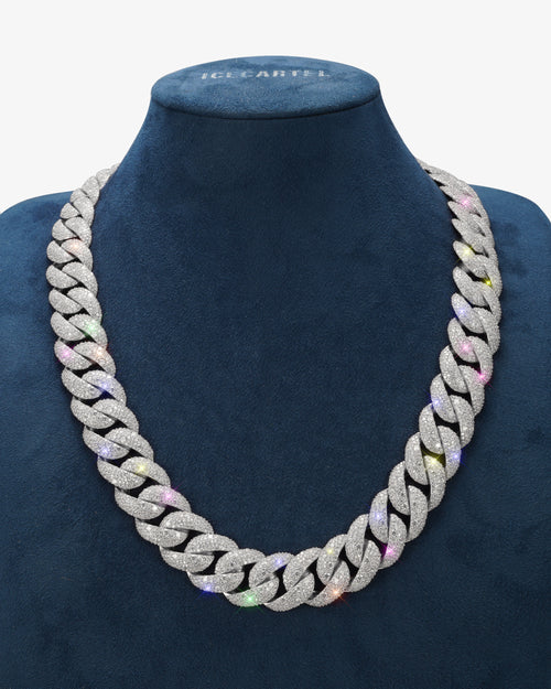 20mm moissanite miami cuban link chain icecartel yellow gold display 1