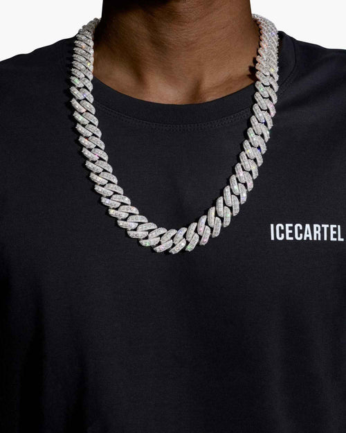 20mm moissanite mix cut miami cuban link chain icecartel model