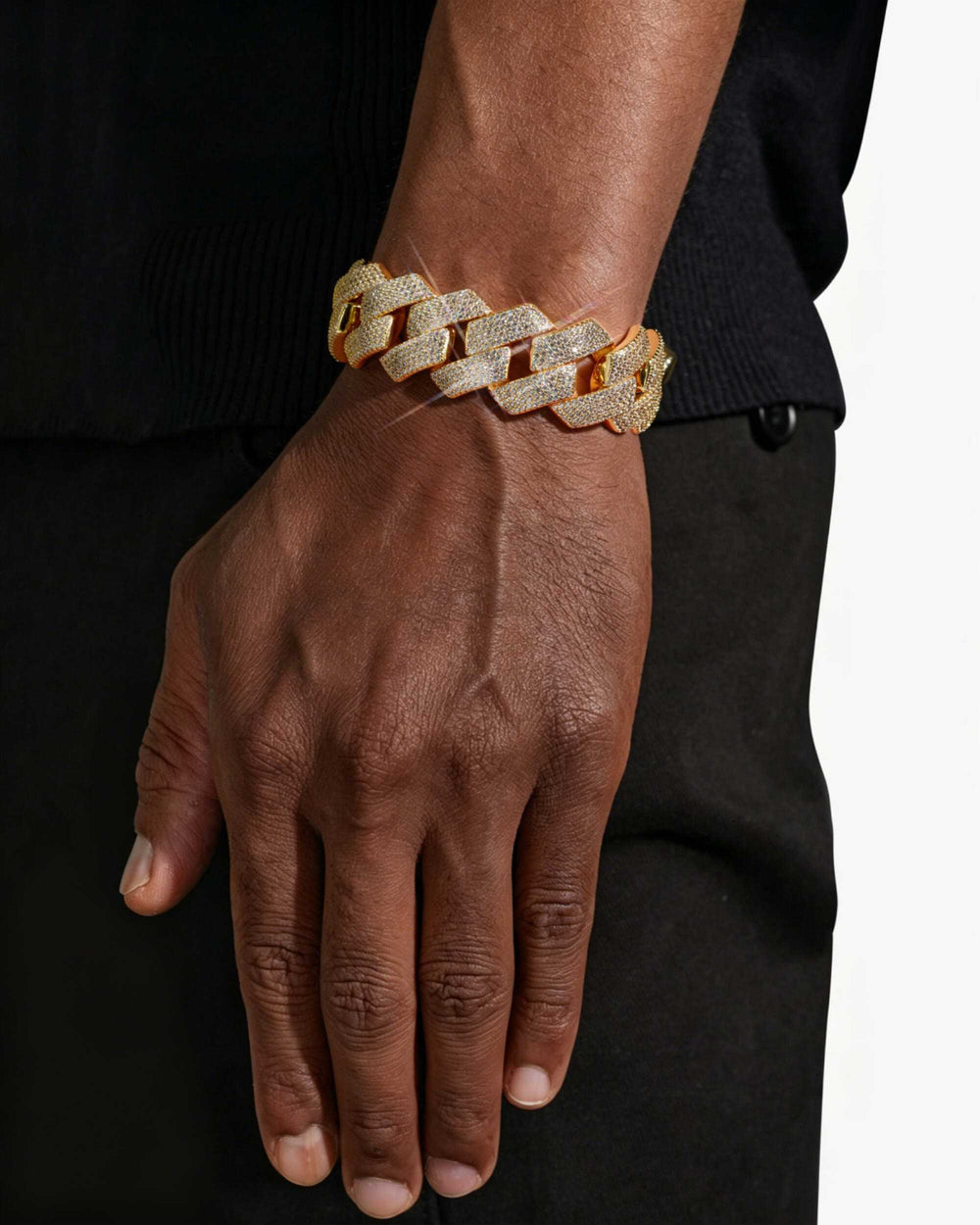 20MM VVS Cuban Link Chain and Bracelet Bundle 14K Gold - Yellow Gold