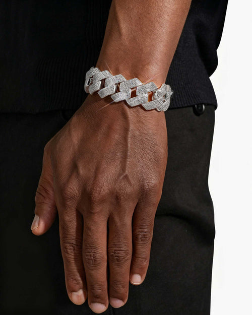 20MM VVS Cuban Link Chain and Bracelet Bundle 14K Gold