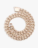22MM Moissanite 6-Row Miami Cuban Link Chain 14K Gold - Rose Gold