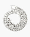 22MM Moissanite 6-Row Miami Cuban Link Chain 14K Gold - White Gold