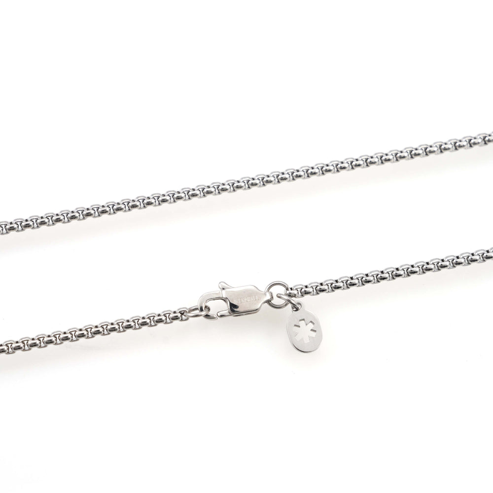 2mm box link chain 14k white gold icecartel lock
