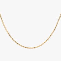 2mm gold rope chain