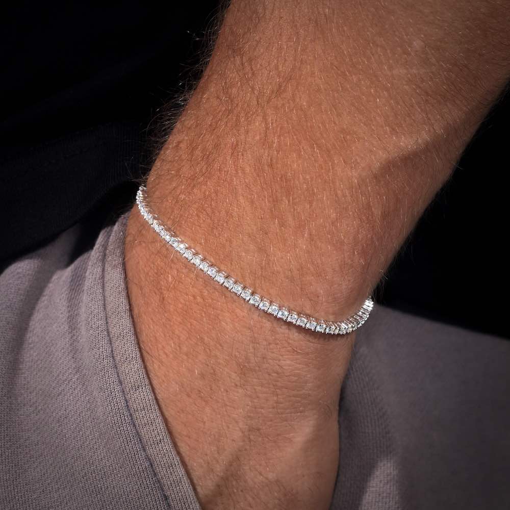 2MM Moissanite Tennis Bracelet Model 2