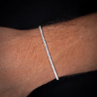 2MM Moissanite Tennis Bracelet Model