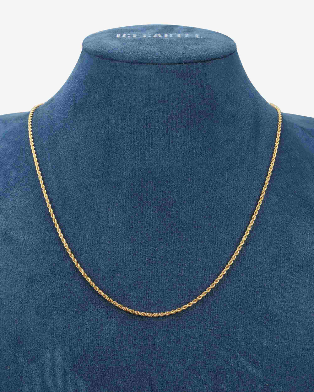 2mm rope chain 14k gold icecartel display