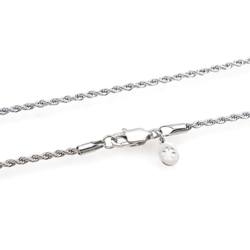 2mm rope chain 14k white gold icecartel lock