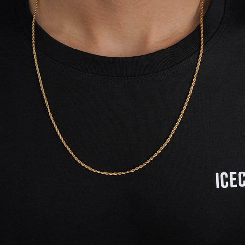2mm rope chain 14k yellow gold icecartel model