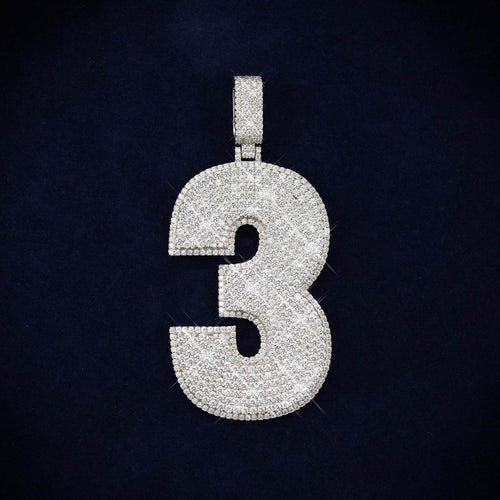 3 Custom Moissanite Pendant 14K Gold icecartel main