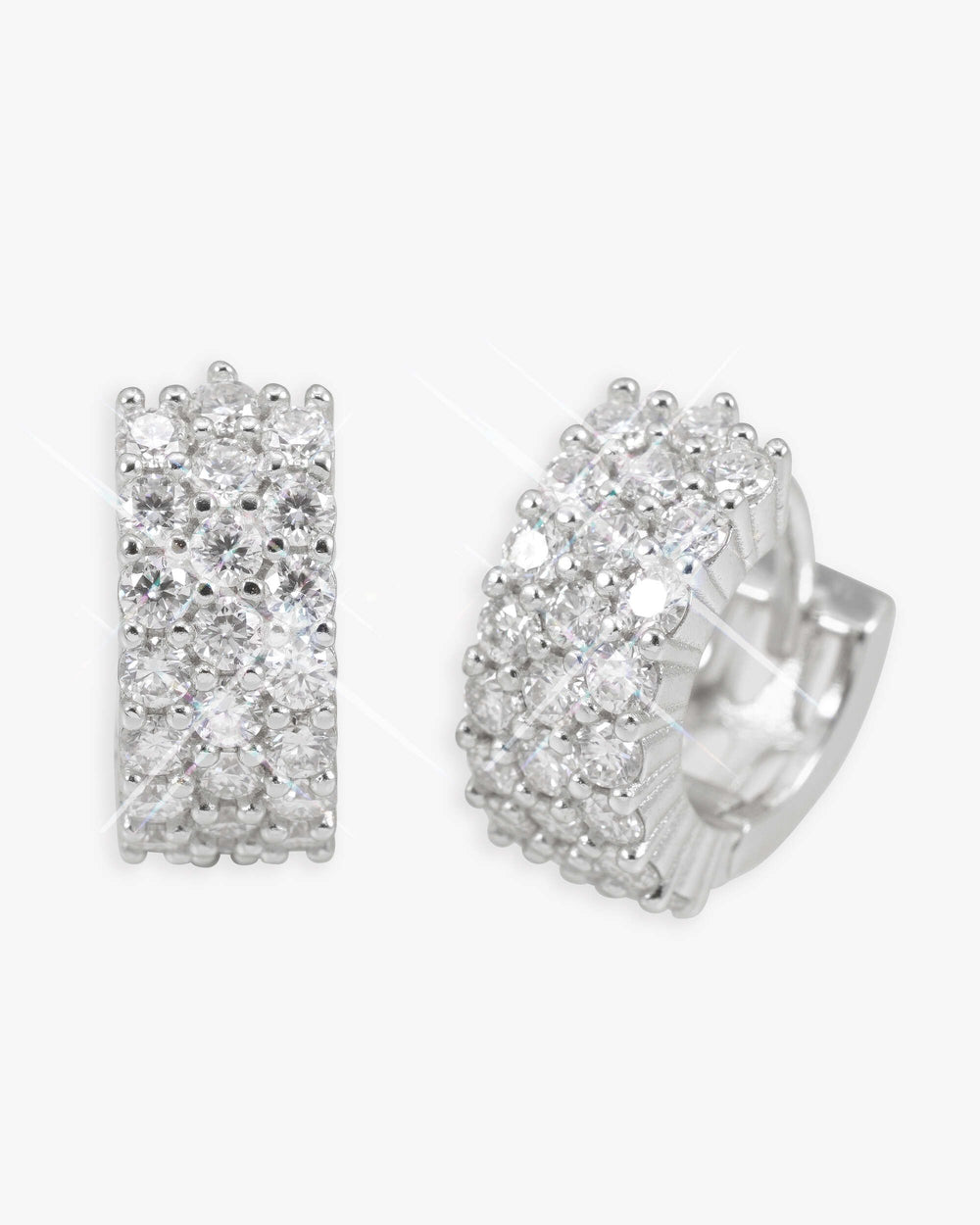 3 row drop moissanite earrings 14k gold icecartel main