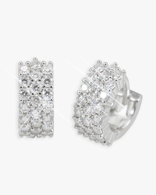 3 row drop moissanite earrings 14k gold icecartel main