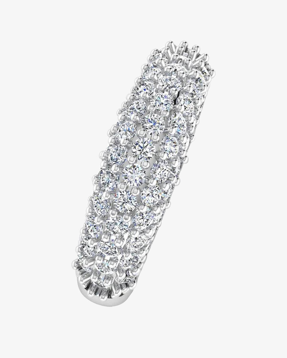 3 row pave moissanite engagement ring icecartel I
