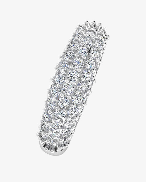 3 row pave moissanite engagement ring icecartel I