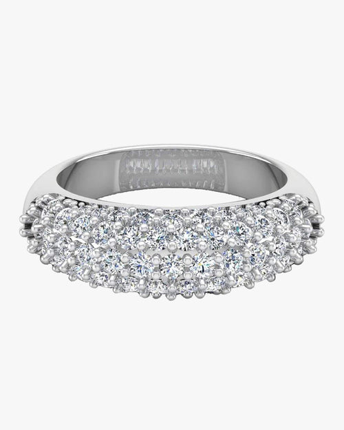 3 row pave moissanite engagement ring icecartel horizontal