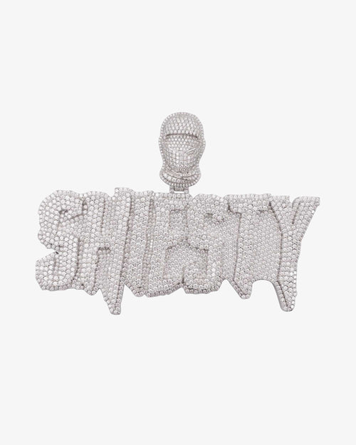 3SHIESTY Custom Moissanite Name Pendant 14K Gold icecartel white