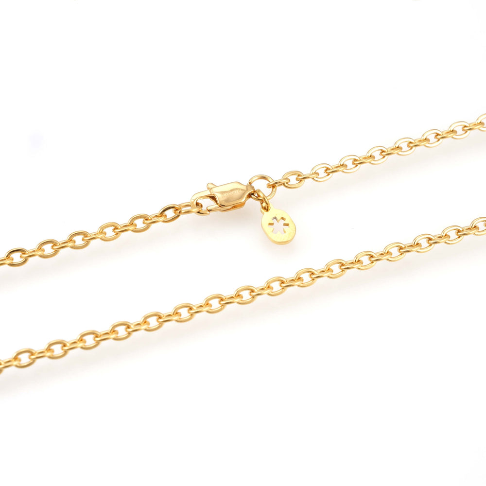 3mm cabe chain 14k yellow gold icecartel lock