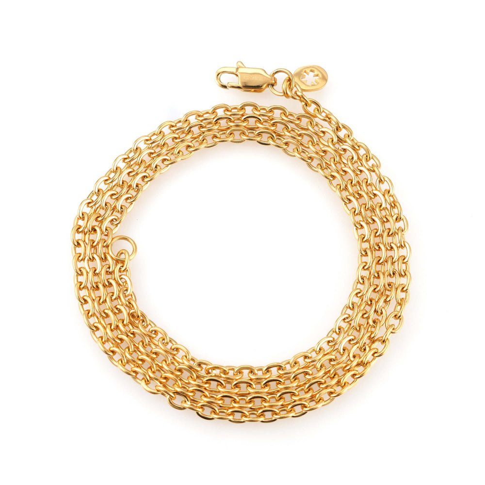 3mm cabe chain 14k yellow gold icecartel up