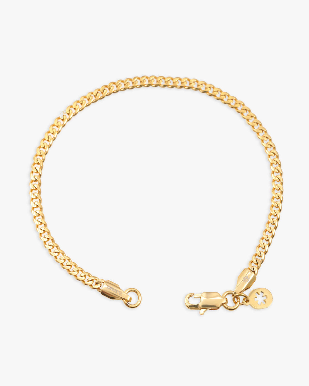 3mm cuban link bracelet 14k gold icecartel lock