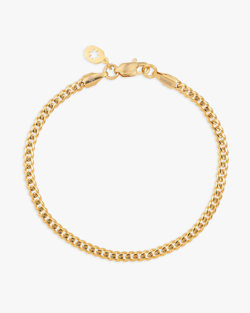 3mm cuban link bracelet 14k gold icecartel main