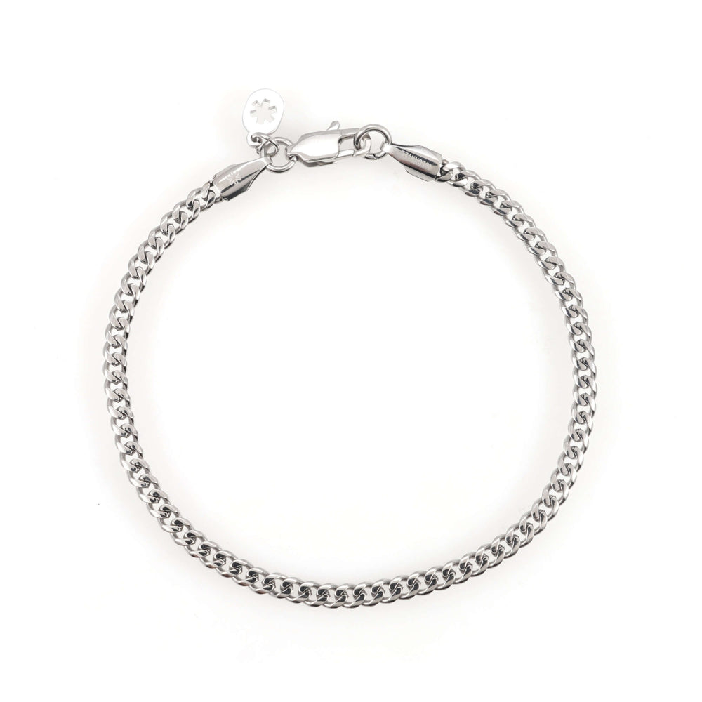 3mm cuban link bracelet 14k white gold icecartel main