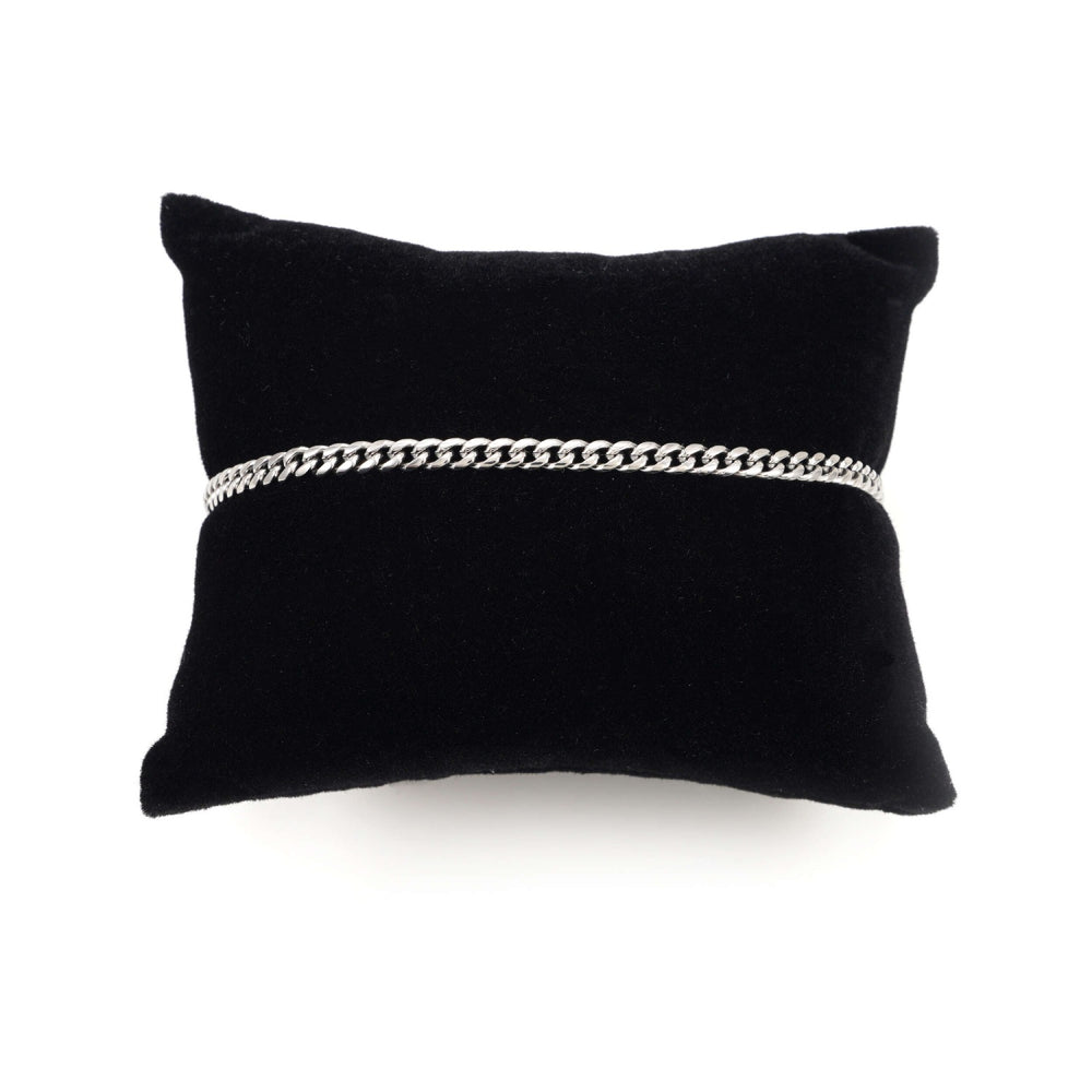 3mm cuban link bracelet 14k white gold icecartel pillow