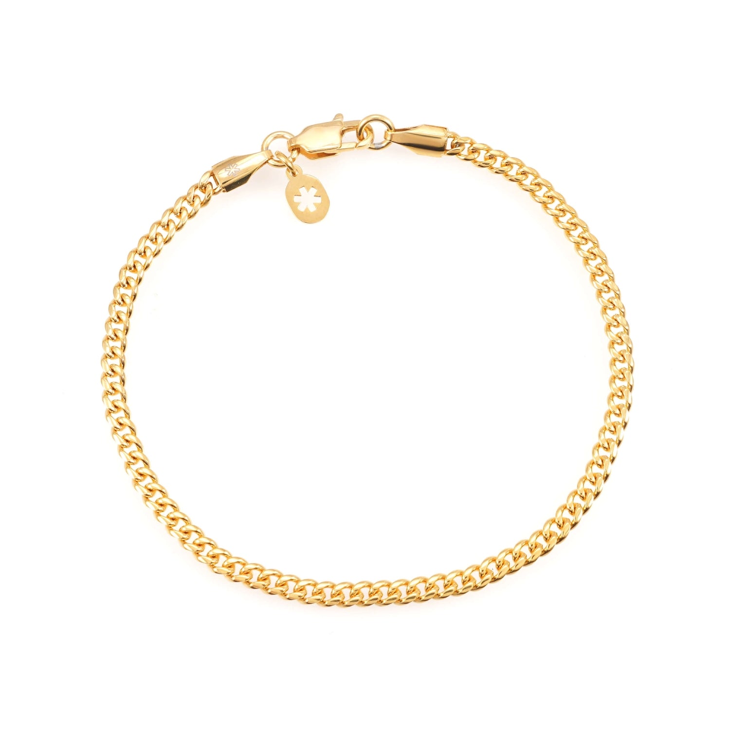 3mm cuban link bracelet 14k yellow gold icecartel main
