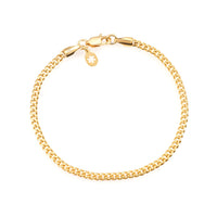 3mm cuban link bracelet 14k yellow gold icecartel main