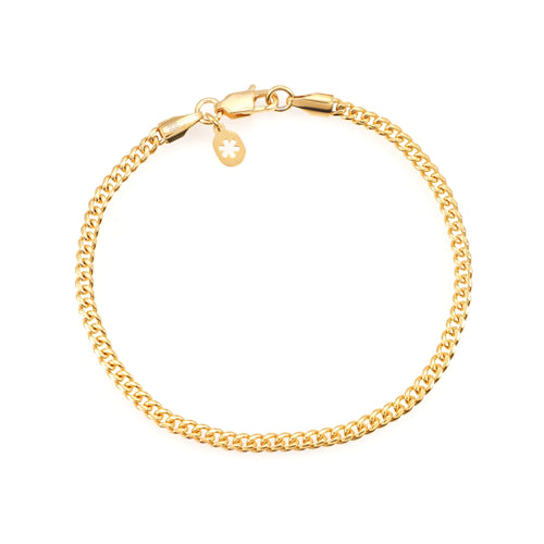 3mm cuban link bracelet 14k yellow gold icecartel main