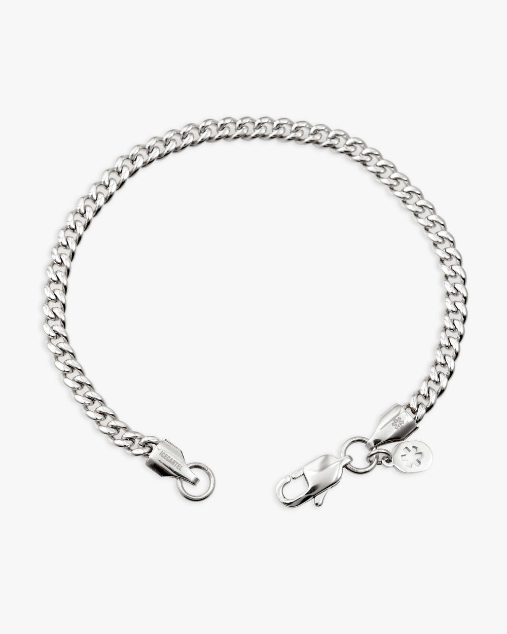3mm cuban link bracelet silver icecartel lock