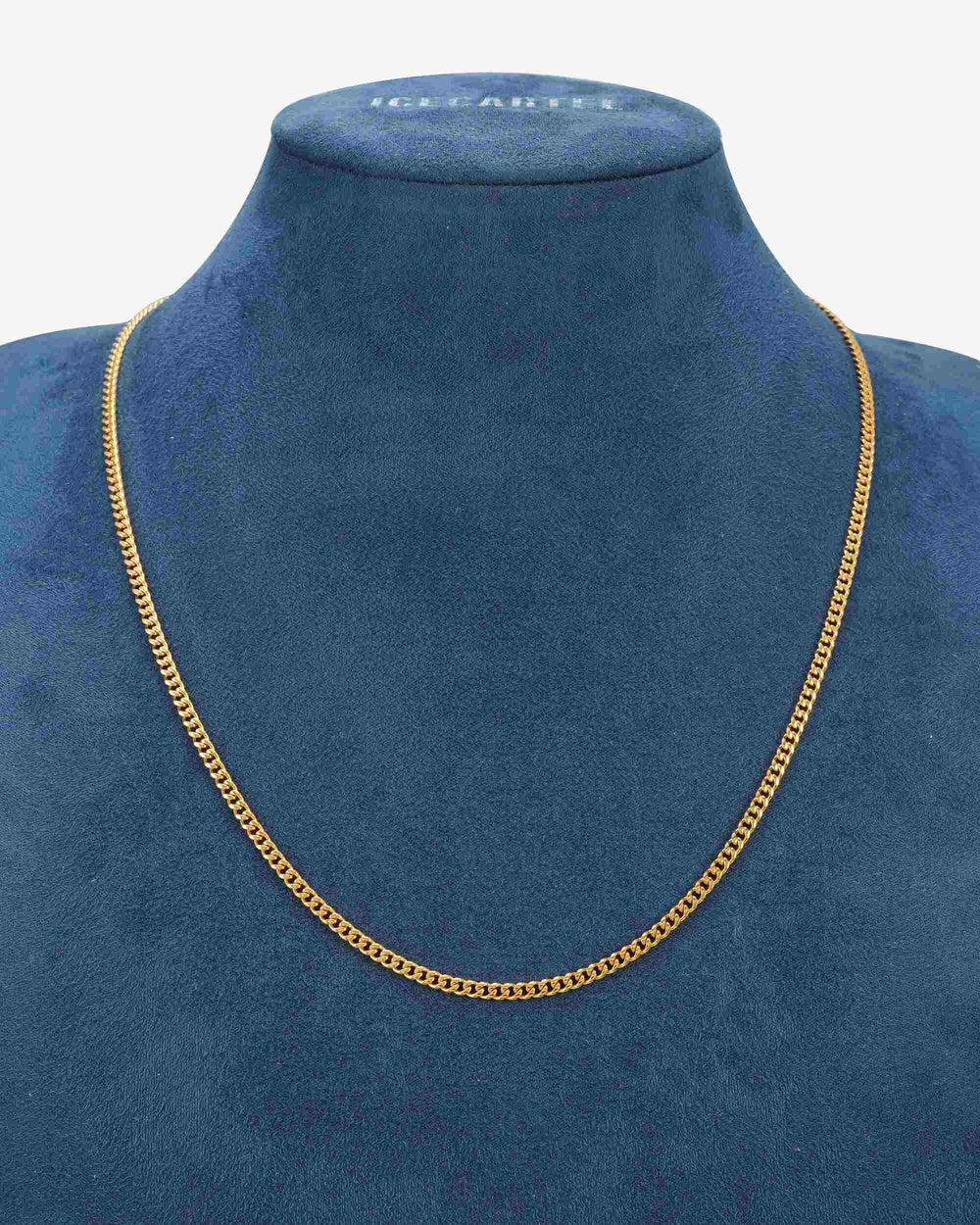 3mm cuban link chain 14k gold icecartel display