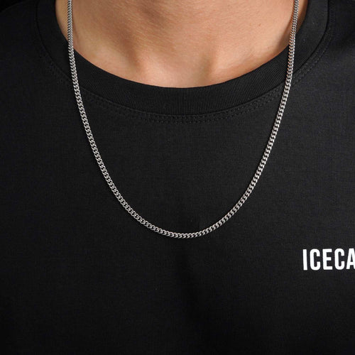 3mm cuban link chain 14k white gold icecartel model