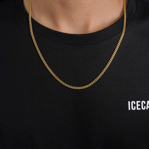 3mm cuban link chain 14k yellow gold icecartel model