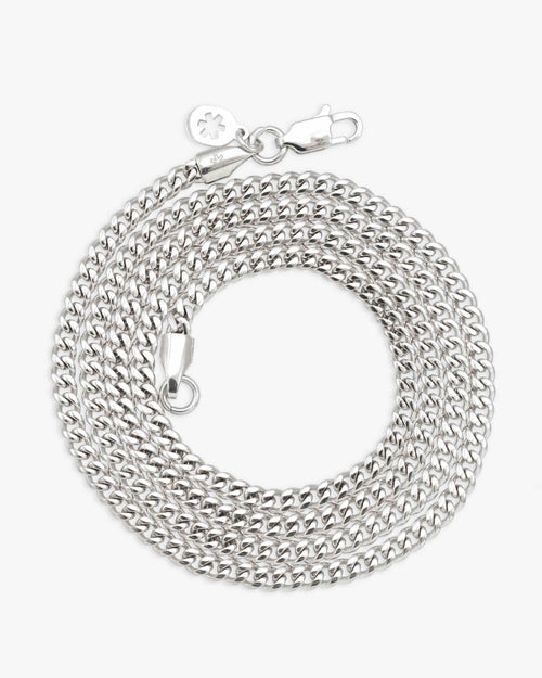 3mm cuban link chain and bracelet bundle silver icecartel px top new