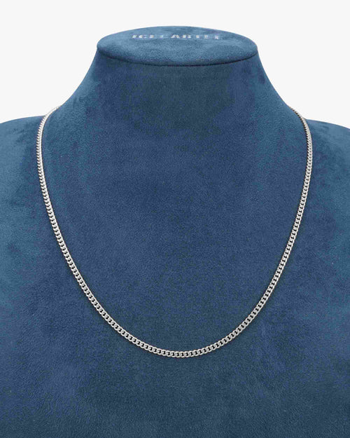 3mm cuban link chain silver icecartel display