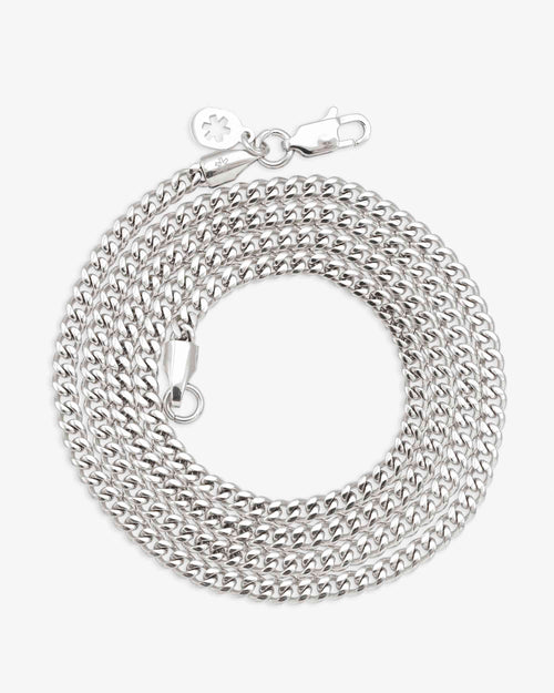 3mm cuban link chain silver icecartel up