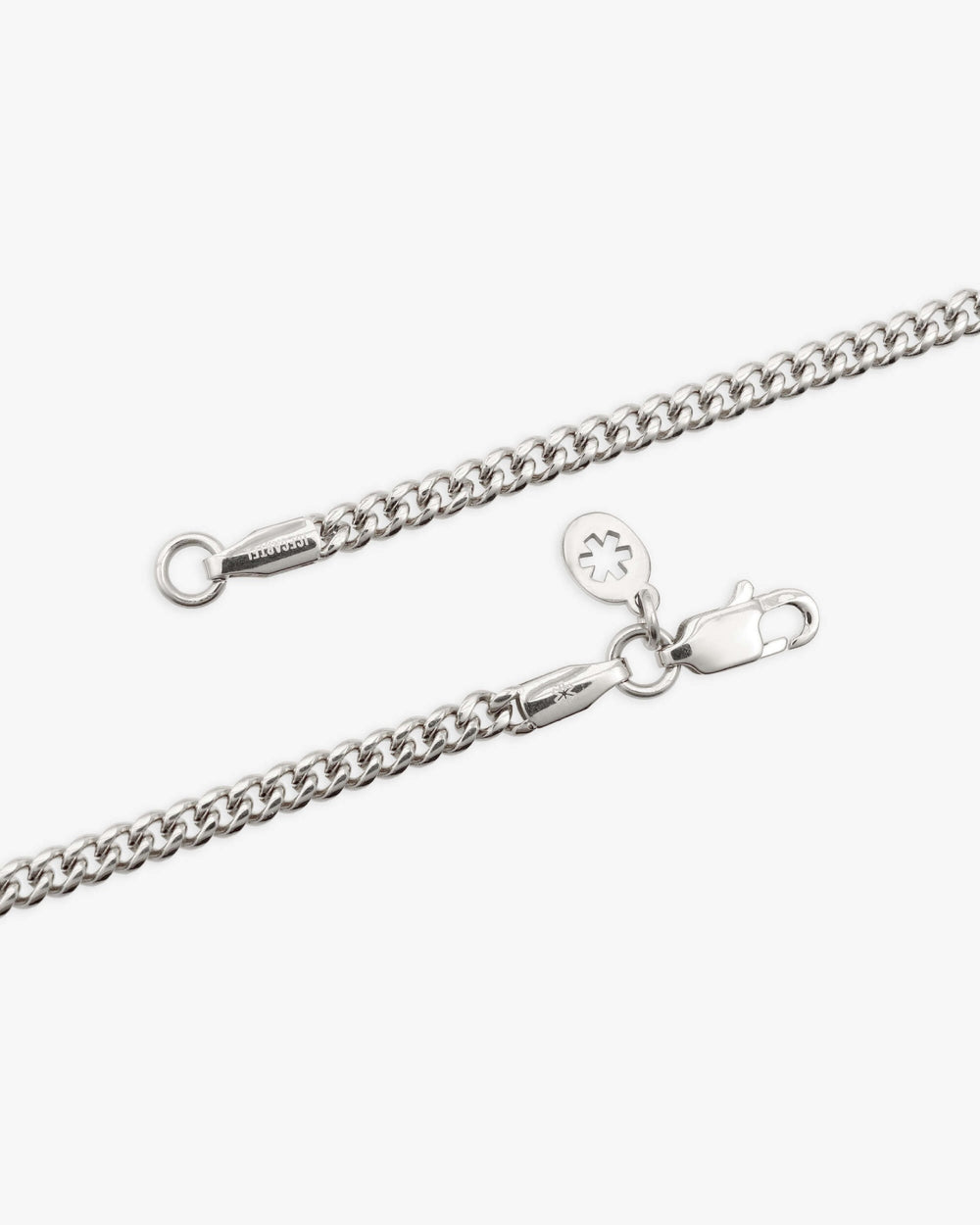 3mm cuban link chain solid silver icecartel clasp