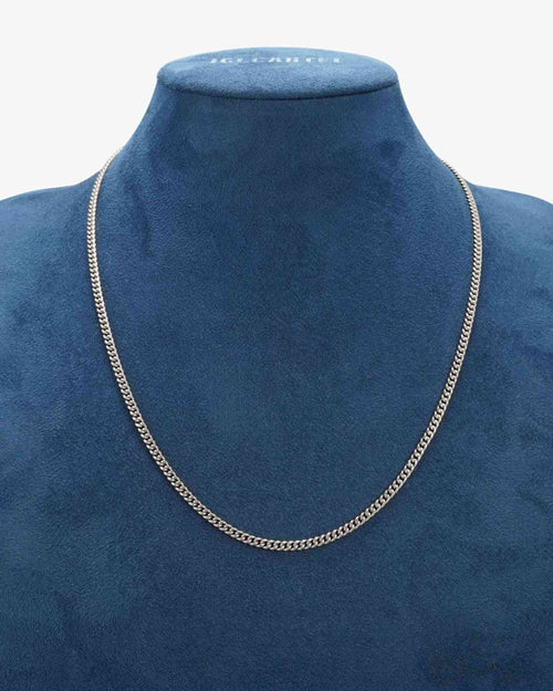 3mm cuban link chain solid silver icecartel display