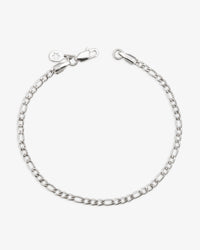 3mm figaro bracelet 14k white gold icecartel main new