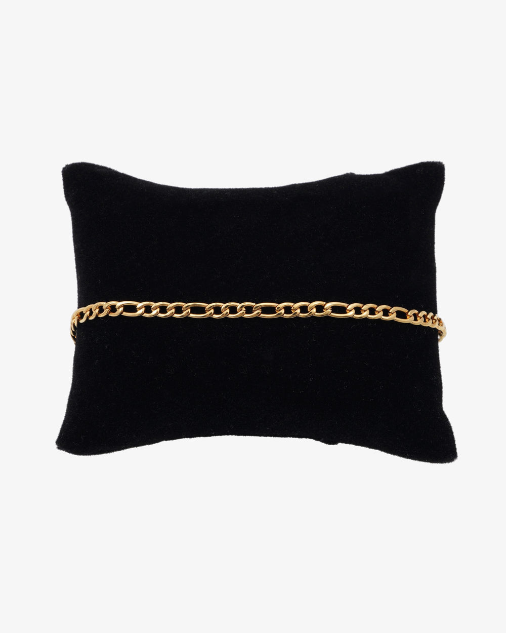 3mm figaro bracelet 14k yellow gold icecartel display new