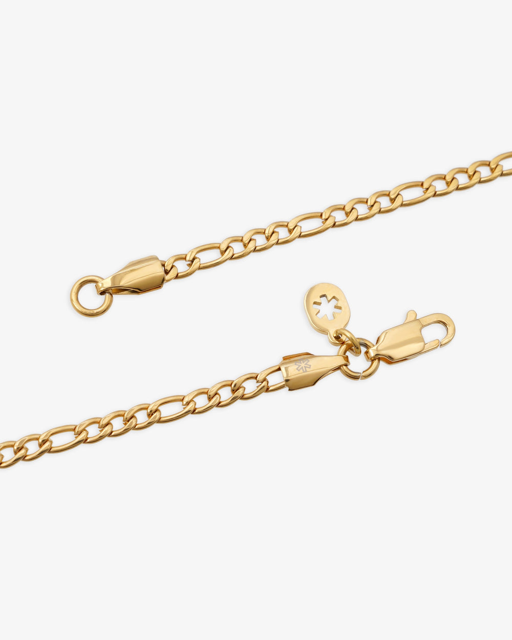3mm figaro chain 14k yellow gold icecartel new clasp
