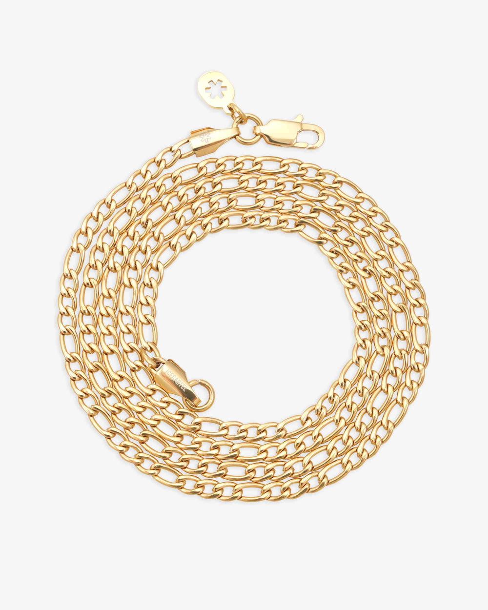 3mm figaro chain 14k yellow gold icecartel new front